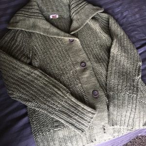 SOLD ELSEWHERE Sage green knit sweater